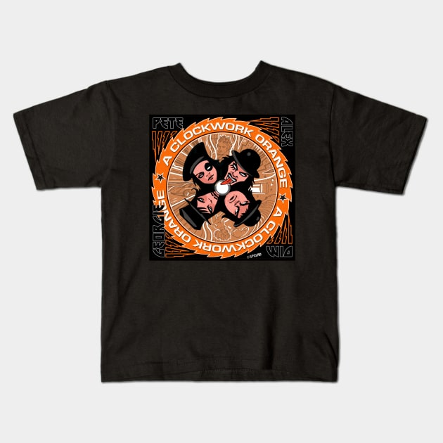 A Clockwork Orange Kiss Kids T-Shirt by spacelord